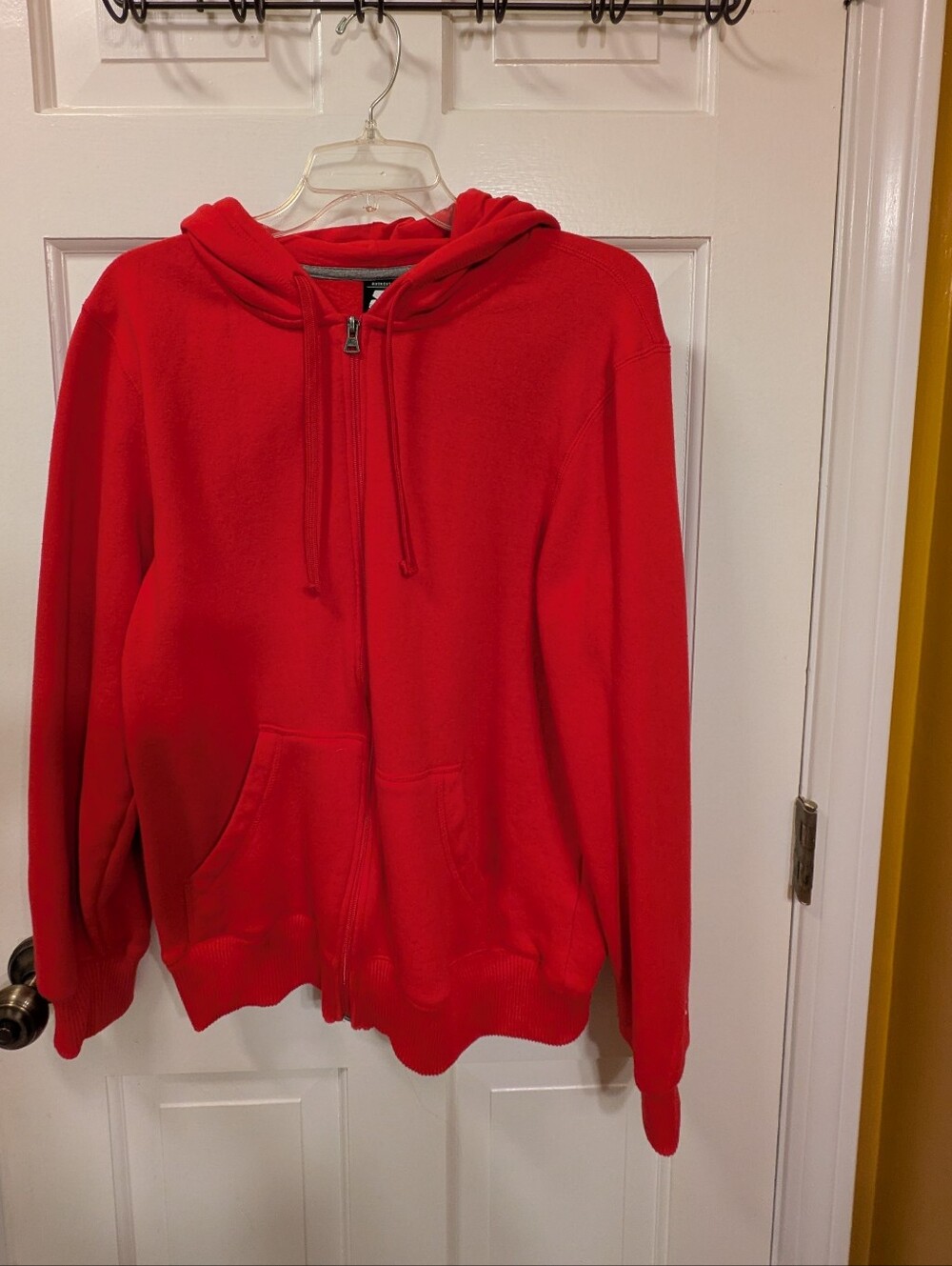 STARTER Red Full-Zip Men's Hoodie Size Medium